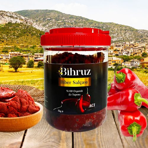 Acı Biber Salçası 1kg Bihruz Organik Ev Yapımı