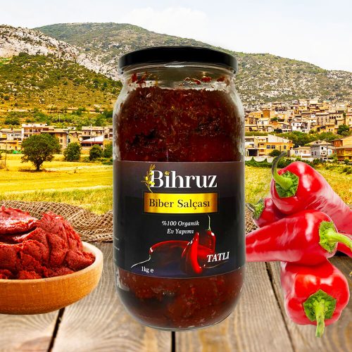 Tatlı Biber Salçası 1kg Bihruz Organik Ev Yapımı