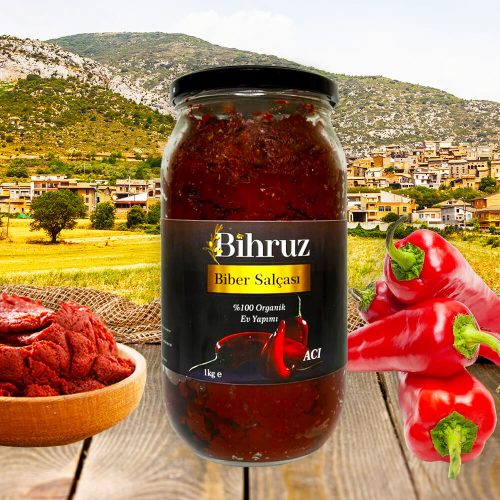 Acı Biber Salçası 1kg Bihruz Organik Ev Yapımı