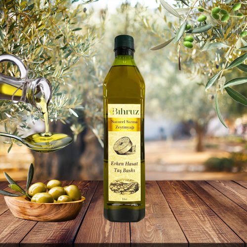 Erken Hasat Taş Baskı Natural Sızma Zeytinyağı 1lt Pet Bihruz