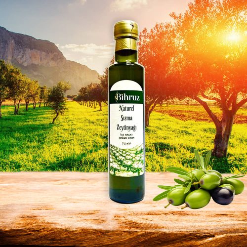 İlk Hasat Soğuk Sıkım Natural Sızma Zeytinyağı 250ml Bihruz