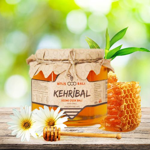 Kehribal Marka Süzme Çiçek Balı 460gr