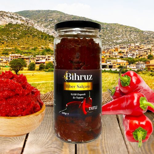 Tatlı Biber Salçası 500gr Bihruz Organik Ev Yapımı