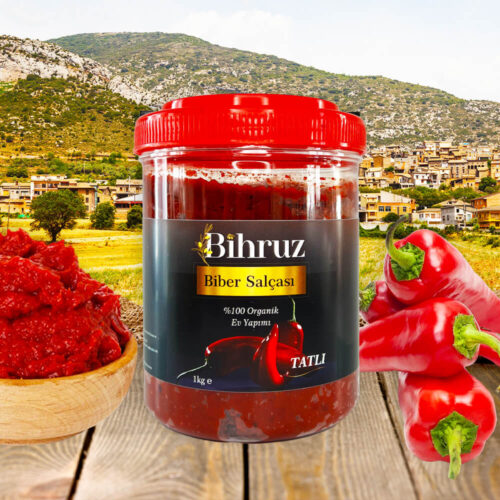 Tatlı Biber Salçası 1kg Bihruz Organik Ev Yapımı
