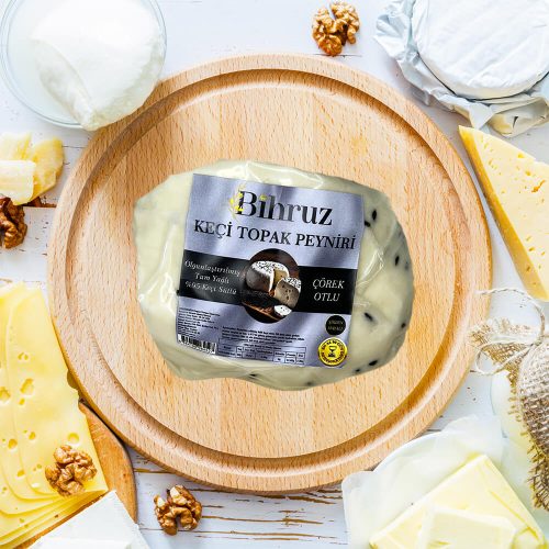 Keçi Topak Peyniri Çörek Otlu 1kg Bihruz