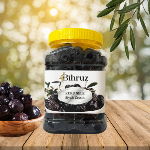 Kuru Sele Siyah Zeytin Bihruz 650g